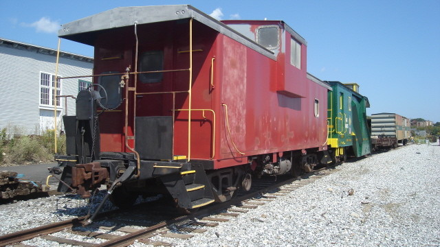 Photo of Ex Morristown & Erie Extended vision caboose in Rockland yard