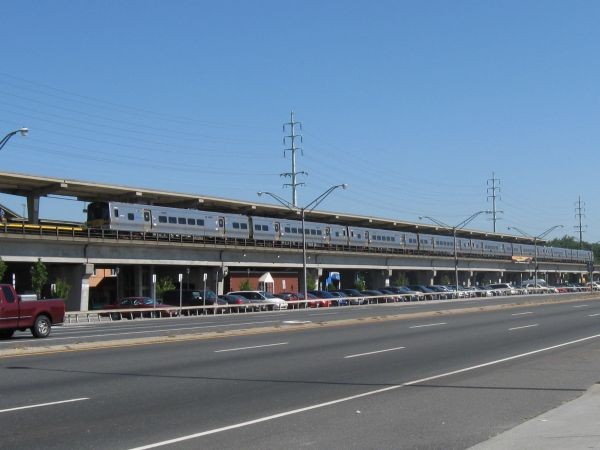Photo of LIRR-Merrick Train Station from Street Level