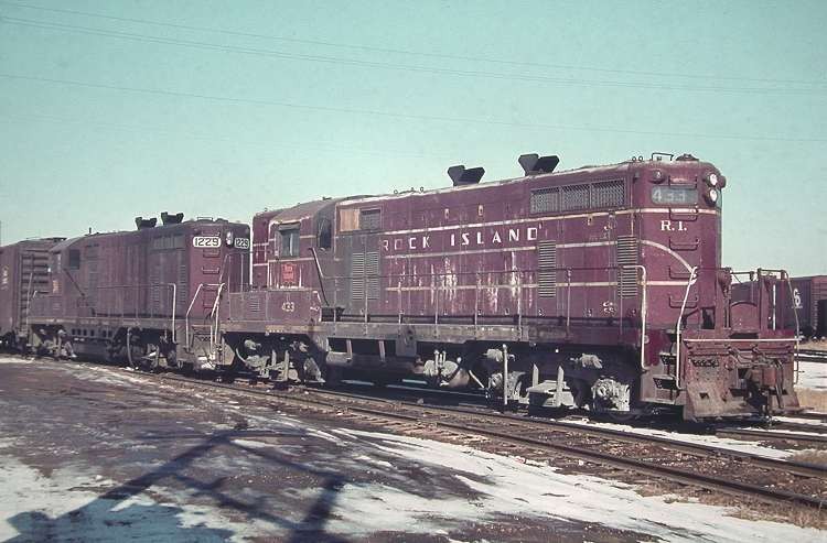 Photo of Rock Island EMD Units at Fort Worth, 1973