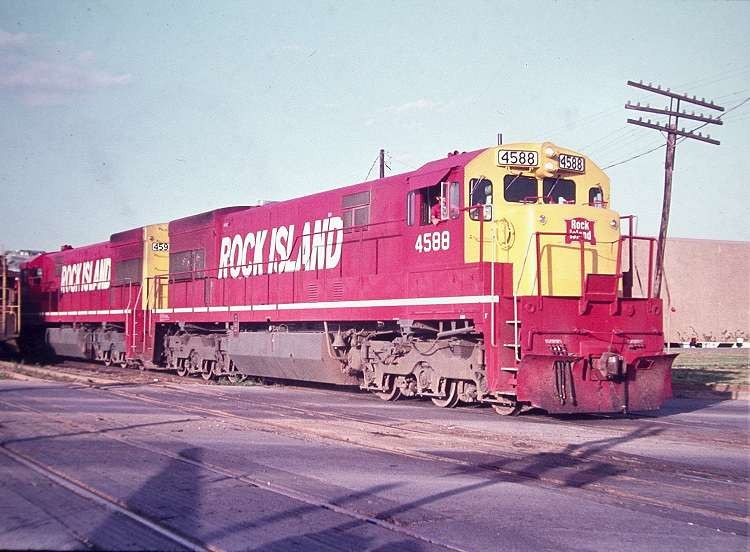 Photo of Rock Island GE Units, Fort Worth Area, 1974