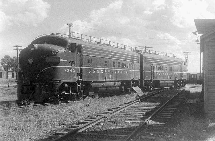 Photo of Pennsylvania RR F7 Units, Michigan, 1959