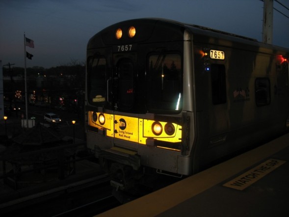 Photo of MTA LIRR Merrick Train Station @ night