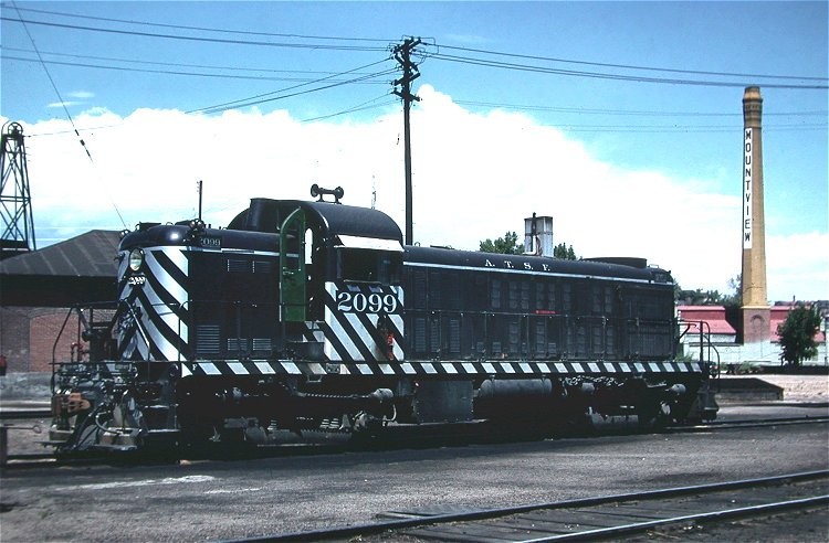 Photo of AT&SF Alco RS2 2099, Denver, August 1957
