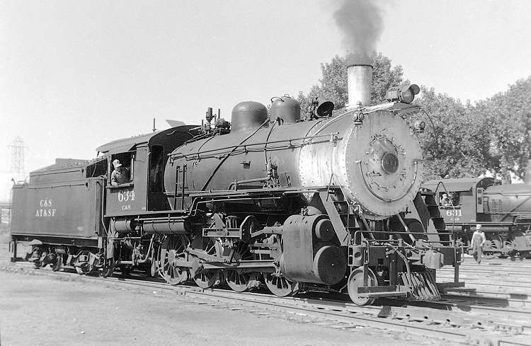 Photo of Colorado & Southern 2-8-0 634, Denver, August 1957