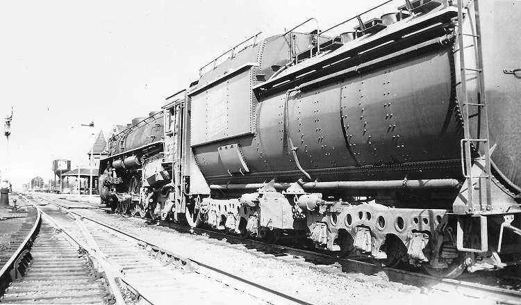 Photo of Grand Trunk Western 4-8-4 6323, Durand, Michigan, May 1954
