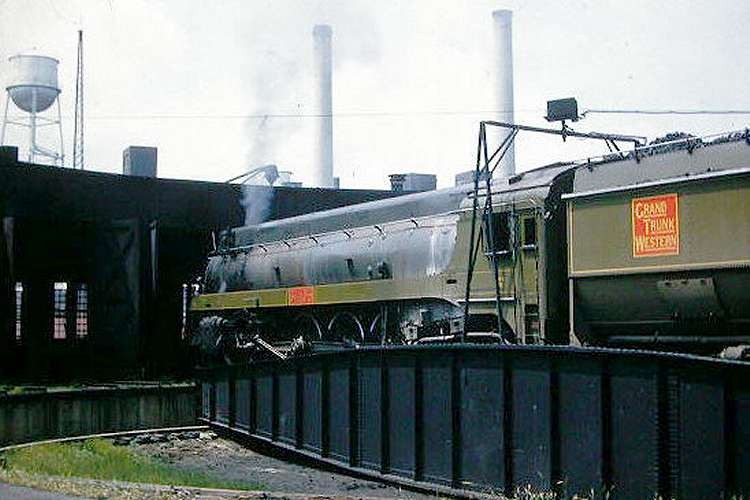 Photo of Grand Trunk Western 4-8-4 6405, Detroit, August 1958