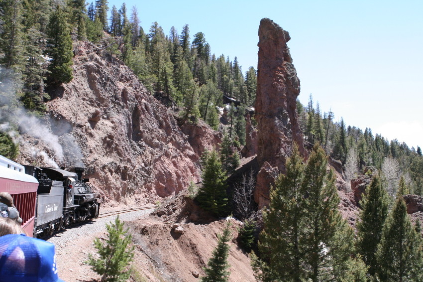 Photo of Approaching Mud Tunnel on Phantom Curve