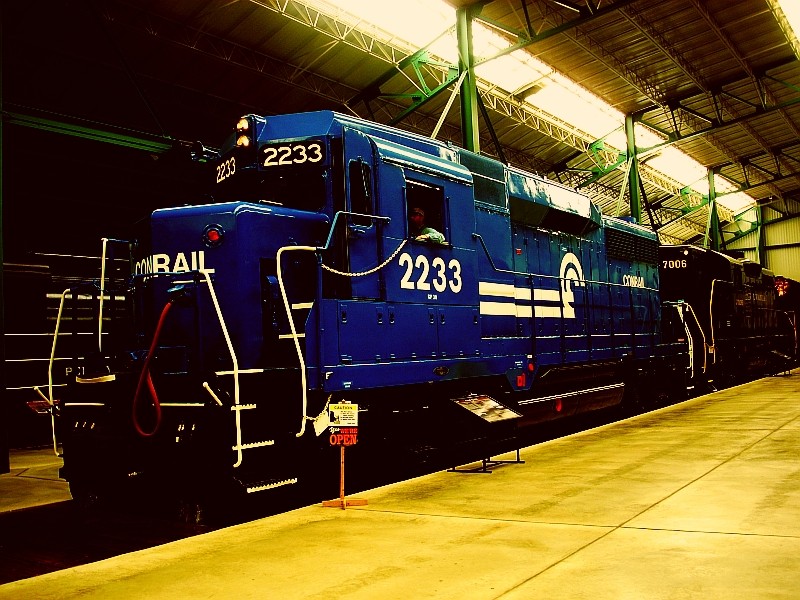 Photo of conrail GP30 restored at railway muesum of PA and is oprational