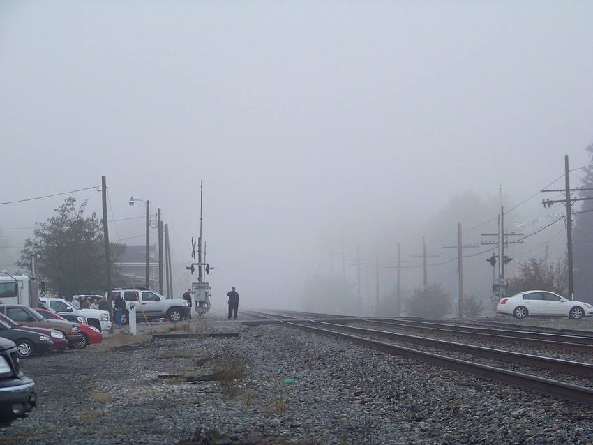 Photo of Waiting for the arrival of the 2008 New River Train in St. Albans