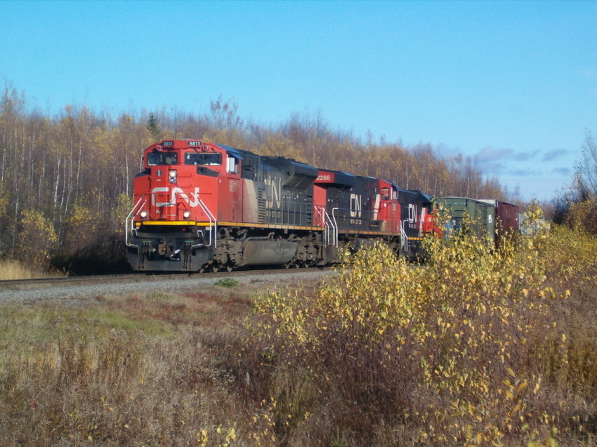 Photo of CN frieght arriving at Gordon Yard in Moncton, NB