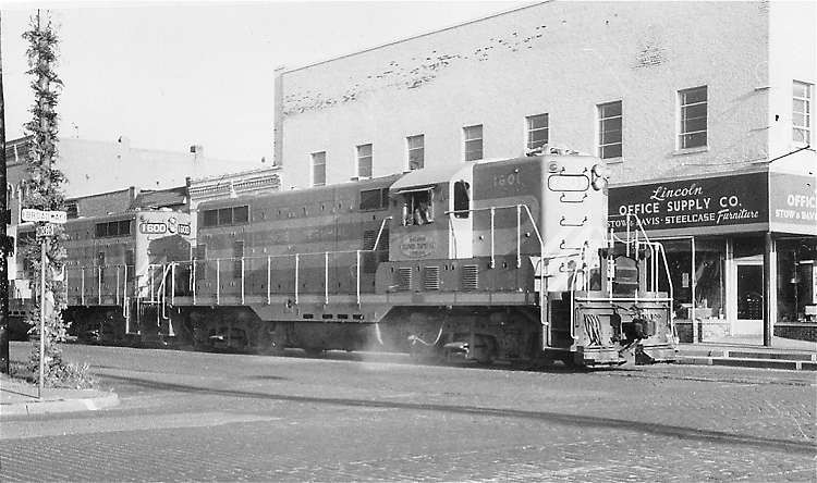 Photo of Illinois Terminal Freight, Lincoln, Illinois, December 1958
