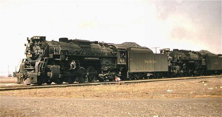 Photo of Nickel Plate 2-8-4s Departing Chicago, April 1958