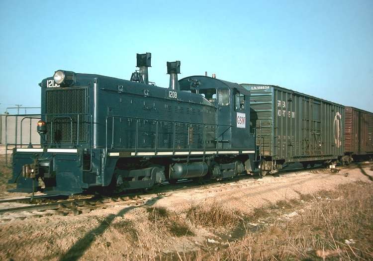 Photo of Great Southwest Railroad Switcher, Grand Prairie, Texas, 1975