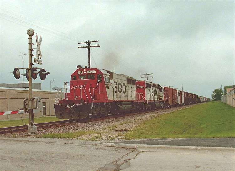 Photo of Soo Line Freight, Genoa, Illinois, September 1990