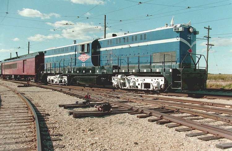 Photo of MN&S Baldwin Centercab, Illinois Railway Museum, September 1990