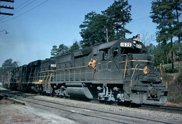 Photo of Seaboard Coast Line GP40 1535, Emory, Georgia, March 1972
