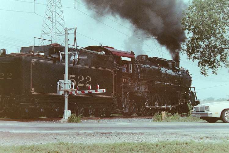 Photo of Frisco 4-8-2 1522, Prospect Heights, Illinois, August 1988