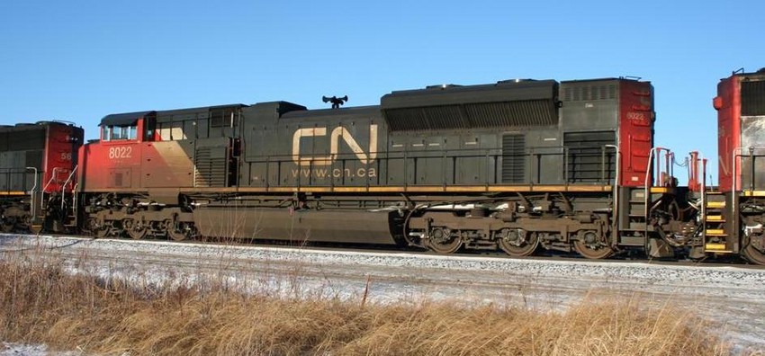 Photo of CN 8022 Eastbound at Winnipeg