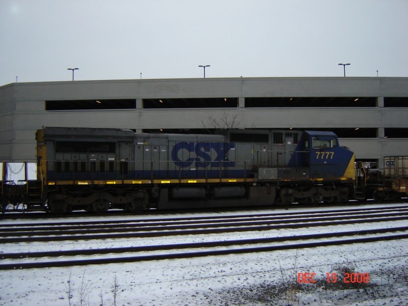Photo of CSX 7777 AT Worcester Ma 12-19-2008