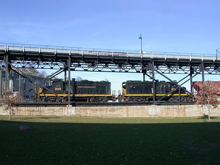 Photo of Pioneer Railcorp (Peoria & Western) GP20 Units 2045-2057, Keokuk, Iowa, November