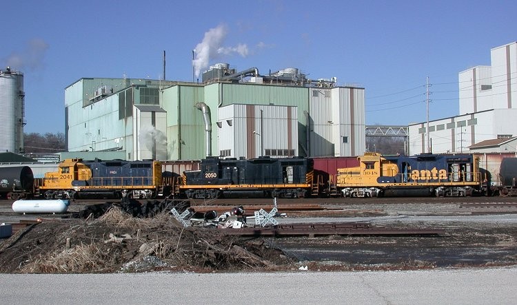 Photo of Pioneer Railcorp GP20 Units, Keokuk, Iowa, December 2008
