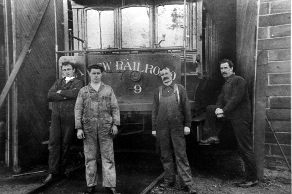 Photo of Sea View Railroad, Repair  Crew, Hamilton, RI 1910