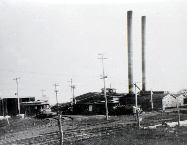 Photo of Sea View Railroad Trolley Barn, Hamilton, RI 1910