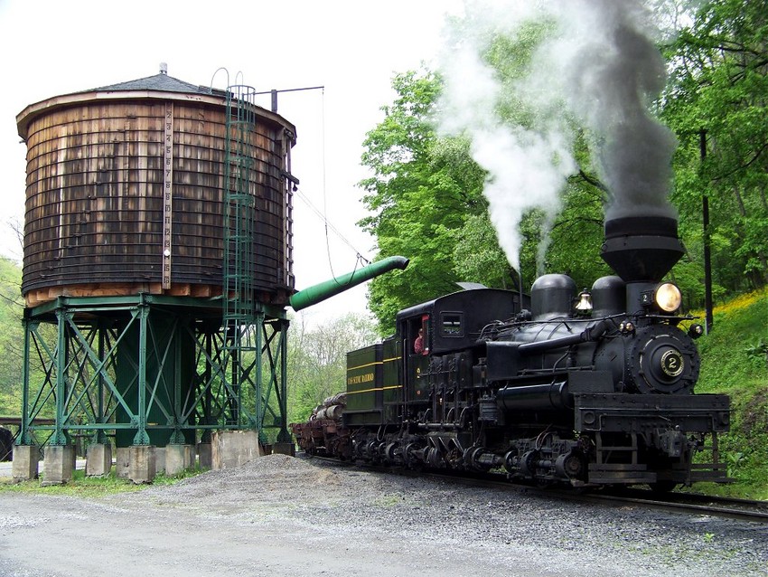 Photo of Shay 2 Departing after a water stop