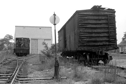 Photo of Freight yard of the NPPR, summer '74