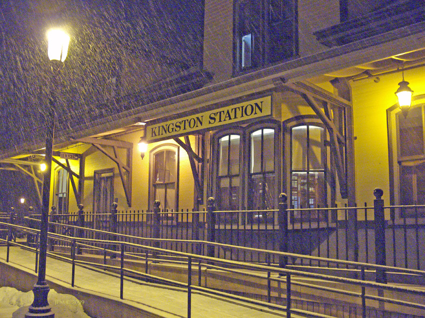 Photo of Historic Kingston Station, Winter Snow Storm