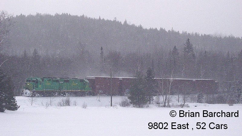 Photo of NB Southern Eastbound Feb. 04 / 09