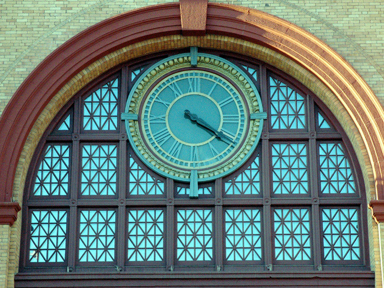 Photo of Clock on original union station in Prov RI