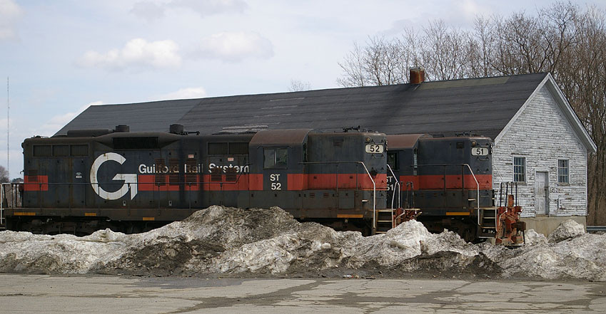 Photo of GP9s at Waterville