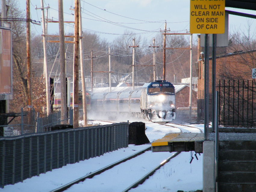 Photo of MBTA 1053 Amtrak 90214