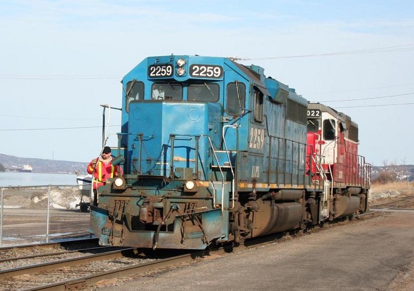 Photo of Port Hawkesbury switcher going to work