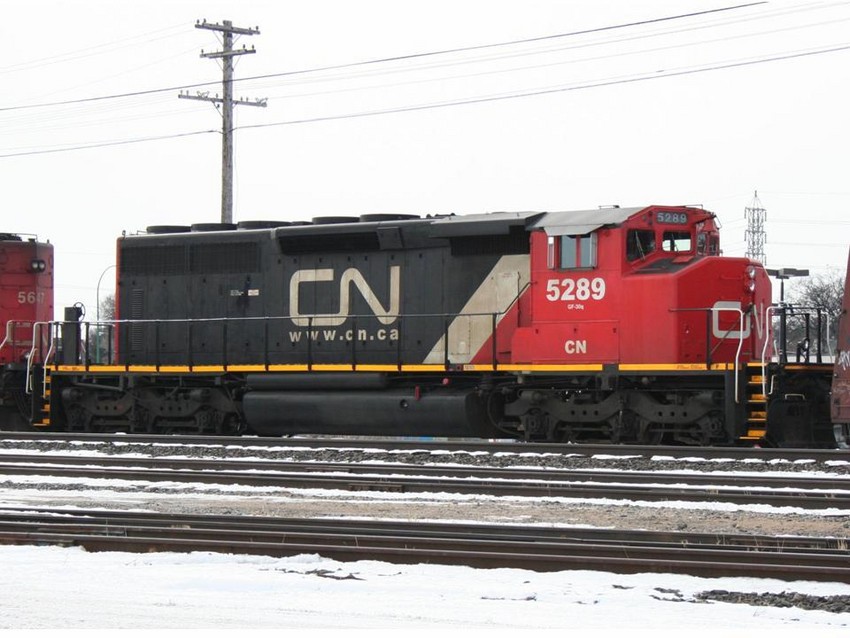 Photo of CN SD-40-2W at Fort Rouge Yard, Winnipeg Manitoba