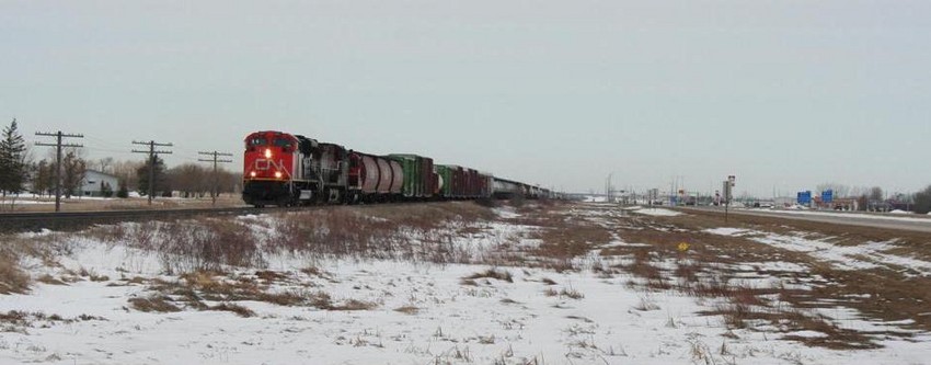 Photo of CN freight Eastbound at Winnipeg MB