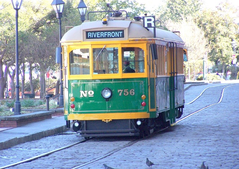 Photo of Riverfront Trolley, Savannah, Georgia