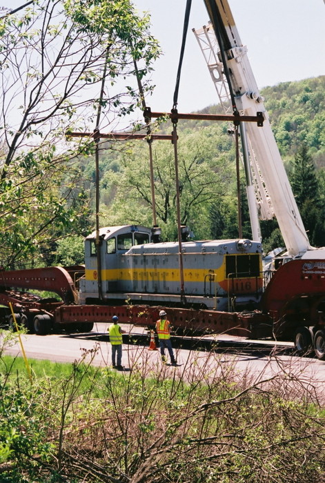 Photo of NYO&W #116 [NW2]; move to Delaware & Ulster RR, NY (8)