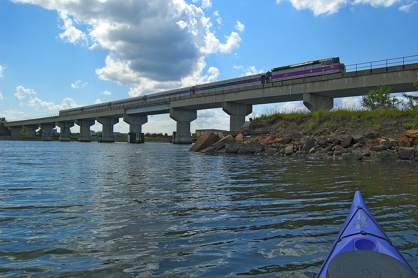 Photo of Inbound MBCR crosses the Mystic River
