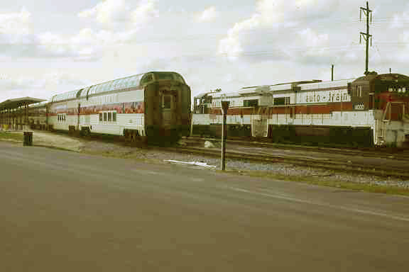 Photo of Auto Train August 1972. All pictures taken at Sanford Florida.