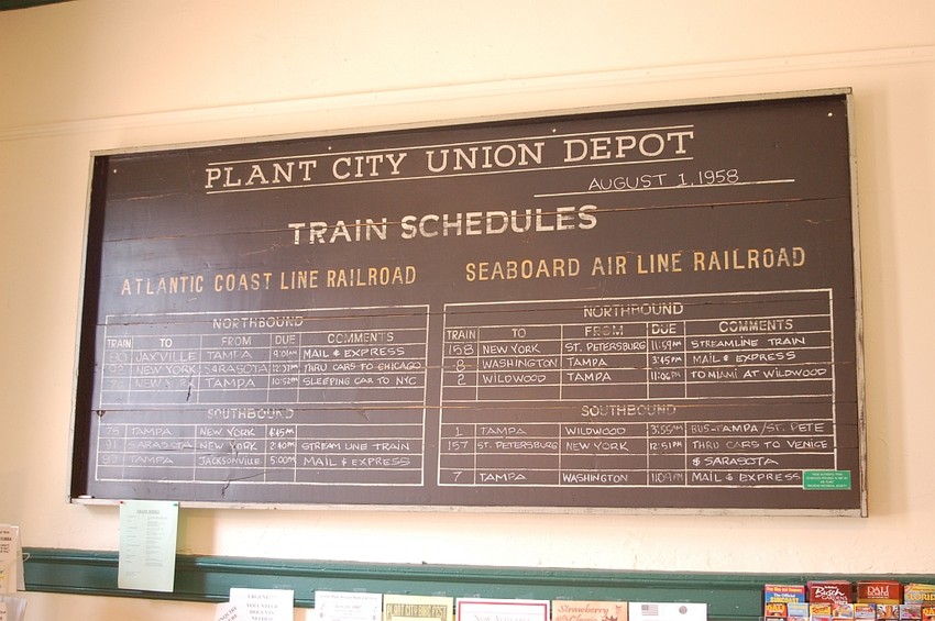 Photo of Train Schedule Board