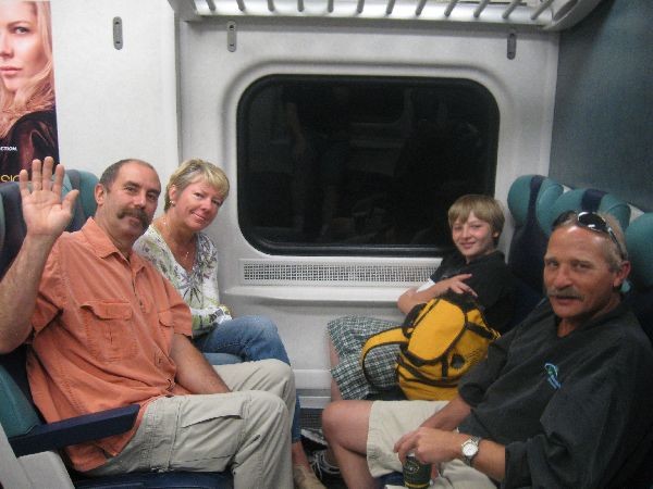 Photo of Joe Eckhoff, Nick Eckhoff on LIRR from Babylon to Penn Station
