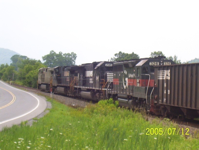 Photo of empty ns coal train at north petersburg ny on tr 346 best road to chase trains