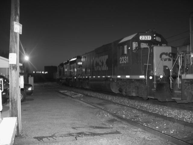 Photo of work train at pittsfield ma