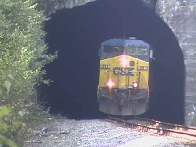 Photo of csx train at state line tunnel at canaan ny