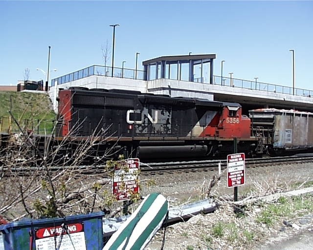 Photo of cn sd40-2wide cab at pittsfield ma