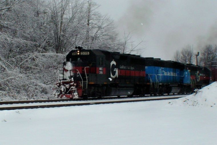 Photo of westbound freight