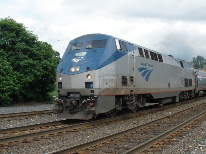 Photo of Amtrak through Palmer,Ma.
