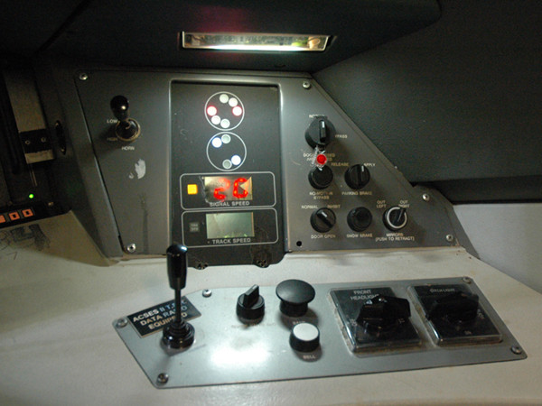 Photo of Cockpit controls ...Acela in Boston